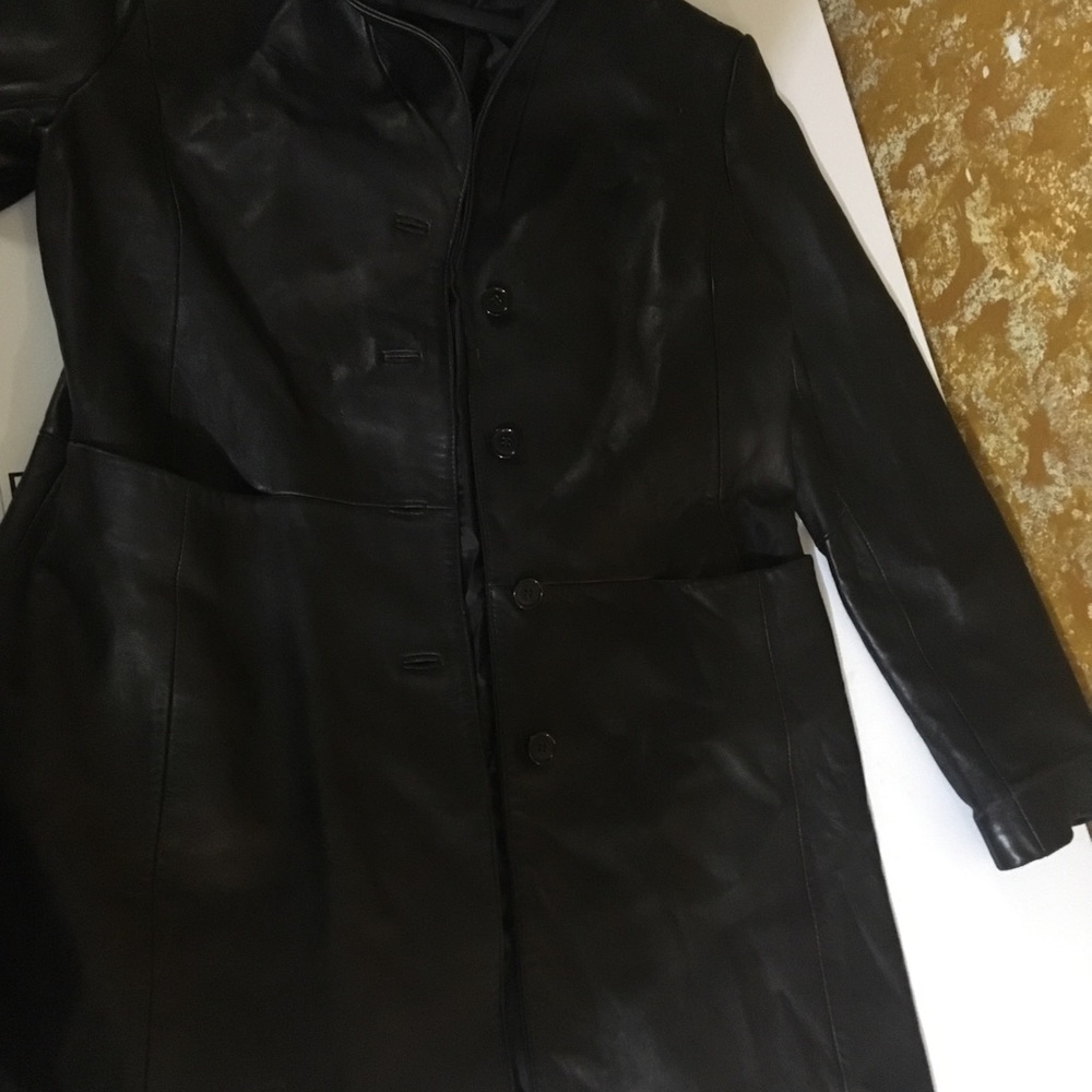 Black Genuine Leather jacket!